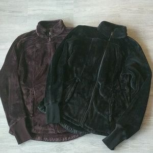 Bundle of Jockey fleece zip front jacket